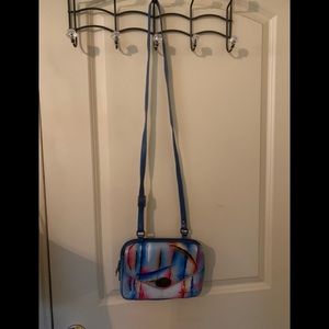 Anuschka Anna Leather Hand Painted Cross Body Handbag